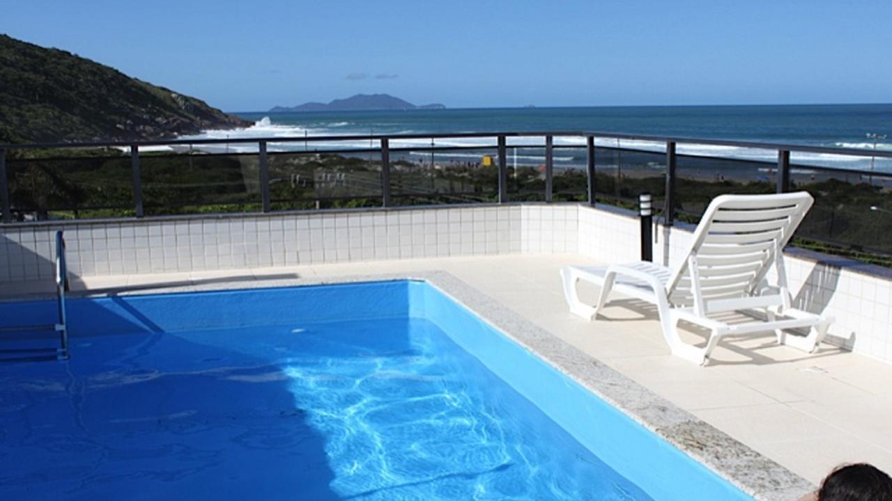 Linda Cobertura Frente Mar Com Piscina Privativa E Pe Na Areia! Lejlighed Florianópolis Eksteriør billede